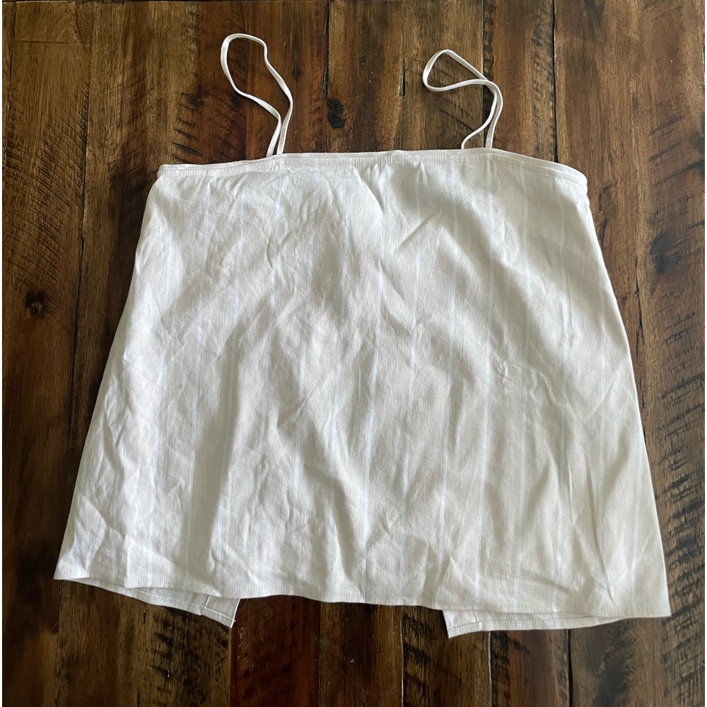 Leith linen strapy tank